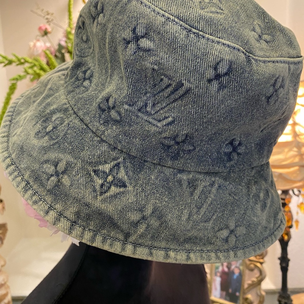 Louis Vuitton Denim Monogram Bucket Hat